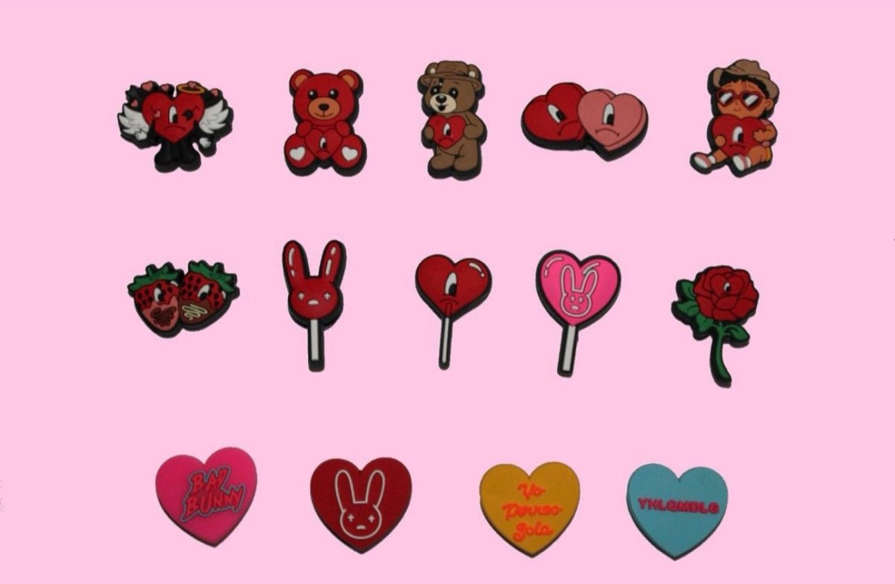 Bad Bunny Love Shoe Charms