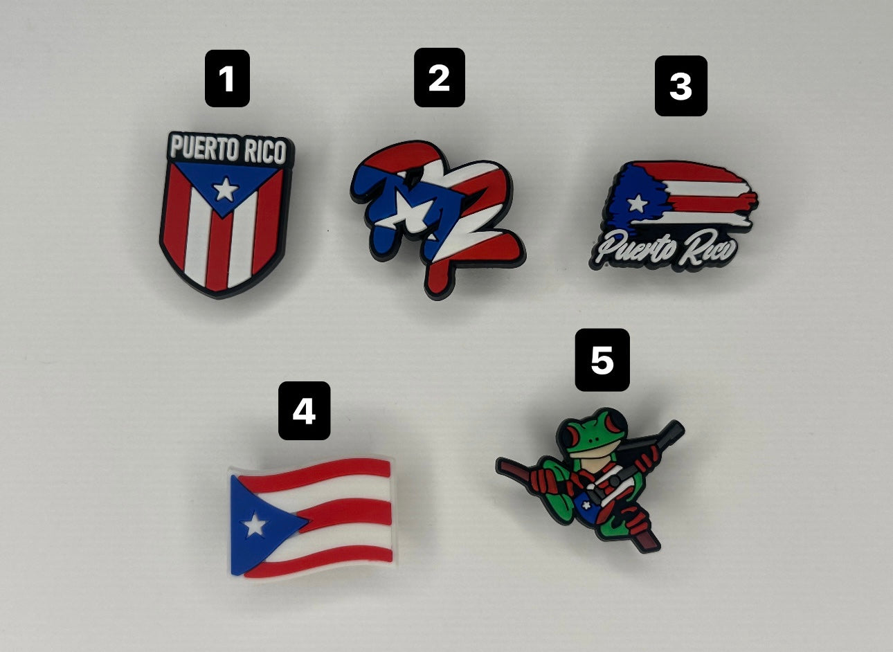 Puerto Rico Shoe Charms